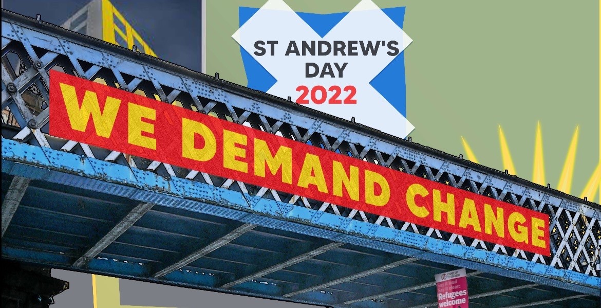 St Andrew’s Day March and Rally Against&nbsp;Racism