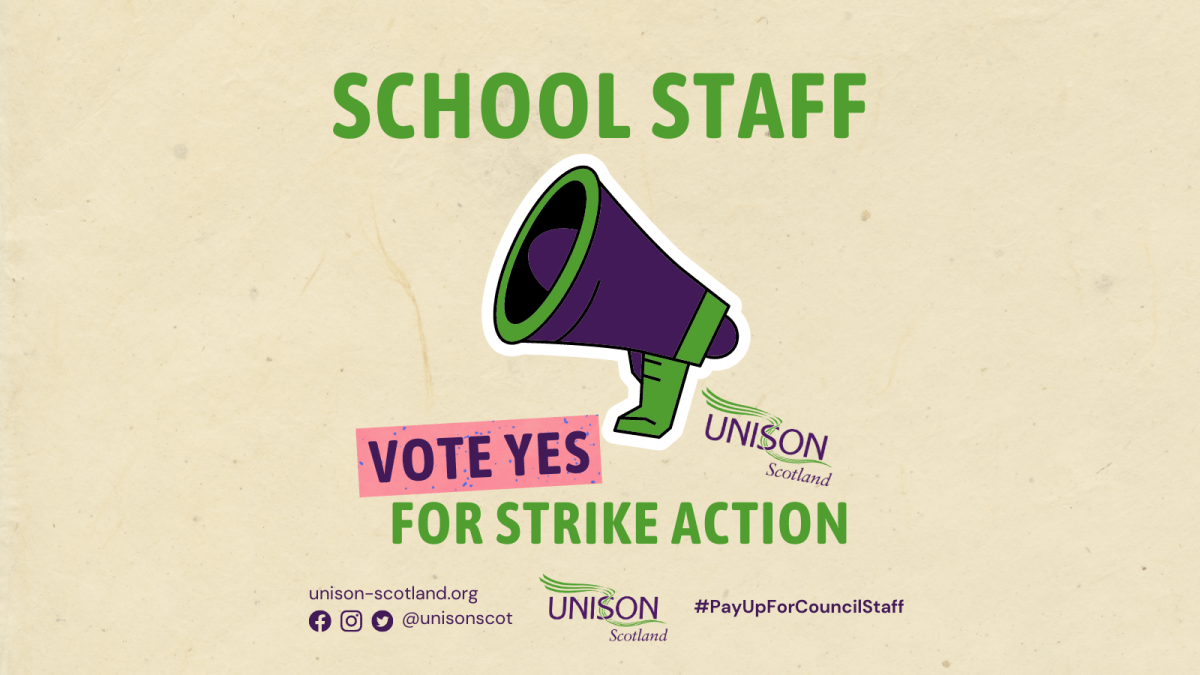 School staff – Vote YES for Strike&nbsp;action