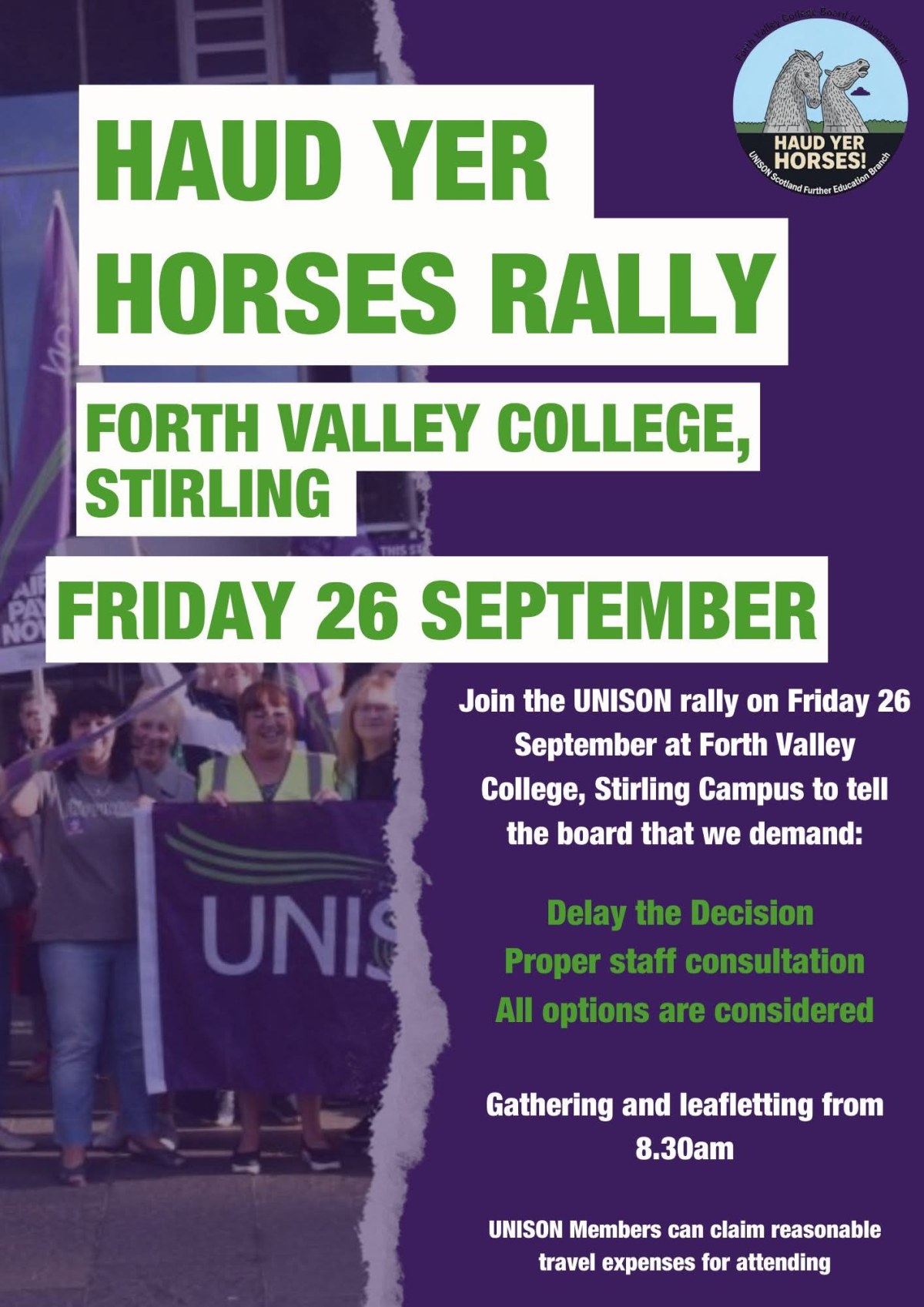 Forth Valley College&nbsp;Rally